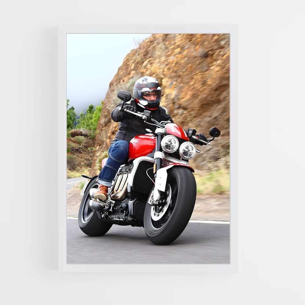 Poster Route en Flammes – affiche Triumph (vue 3)